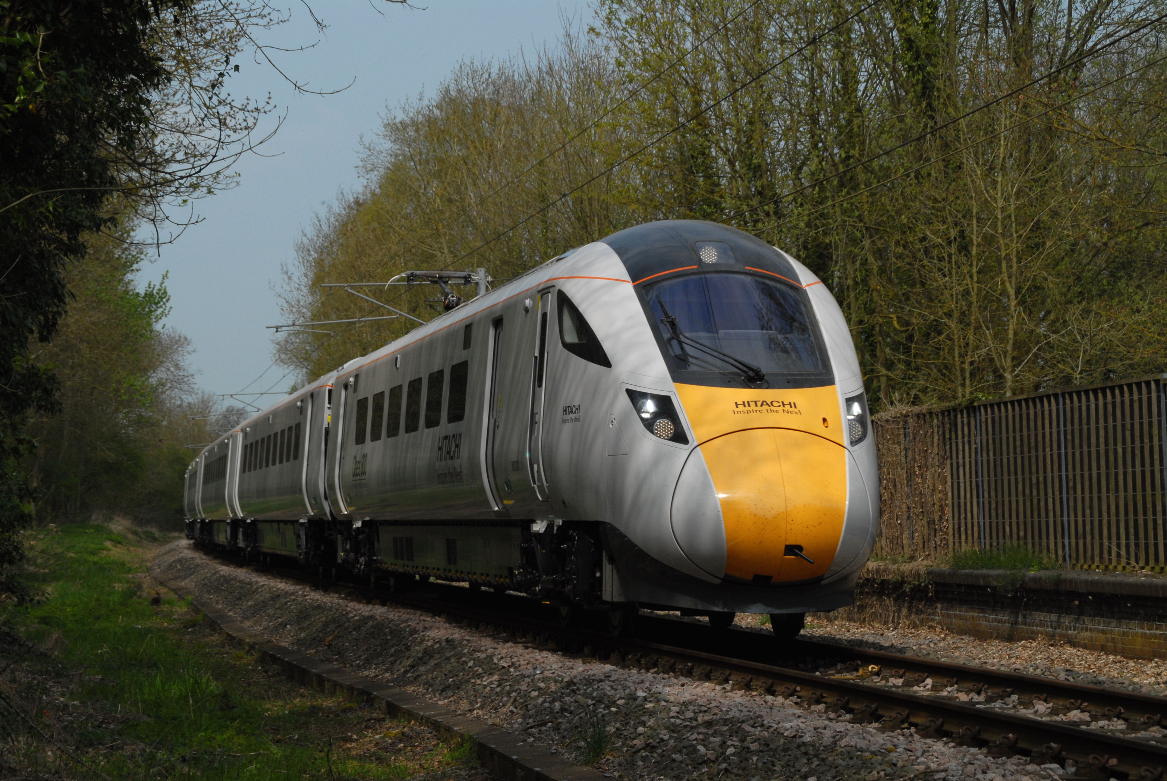 800001 Hitachi On Test At Speed On The Old Dalby Test Track 24 04 15 (2)