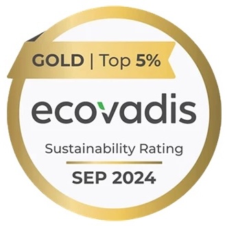 Ecovadis gold sustainability rating September 2024